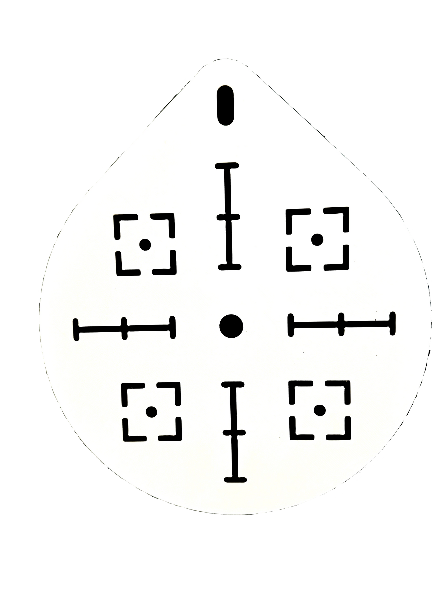 8" Gong Target Spray Templates – Precision Marking for Better Shooting