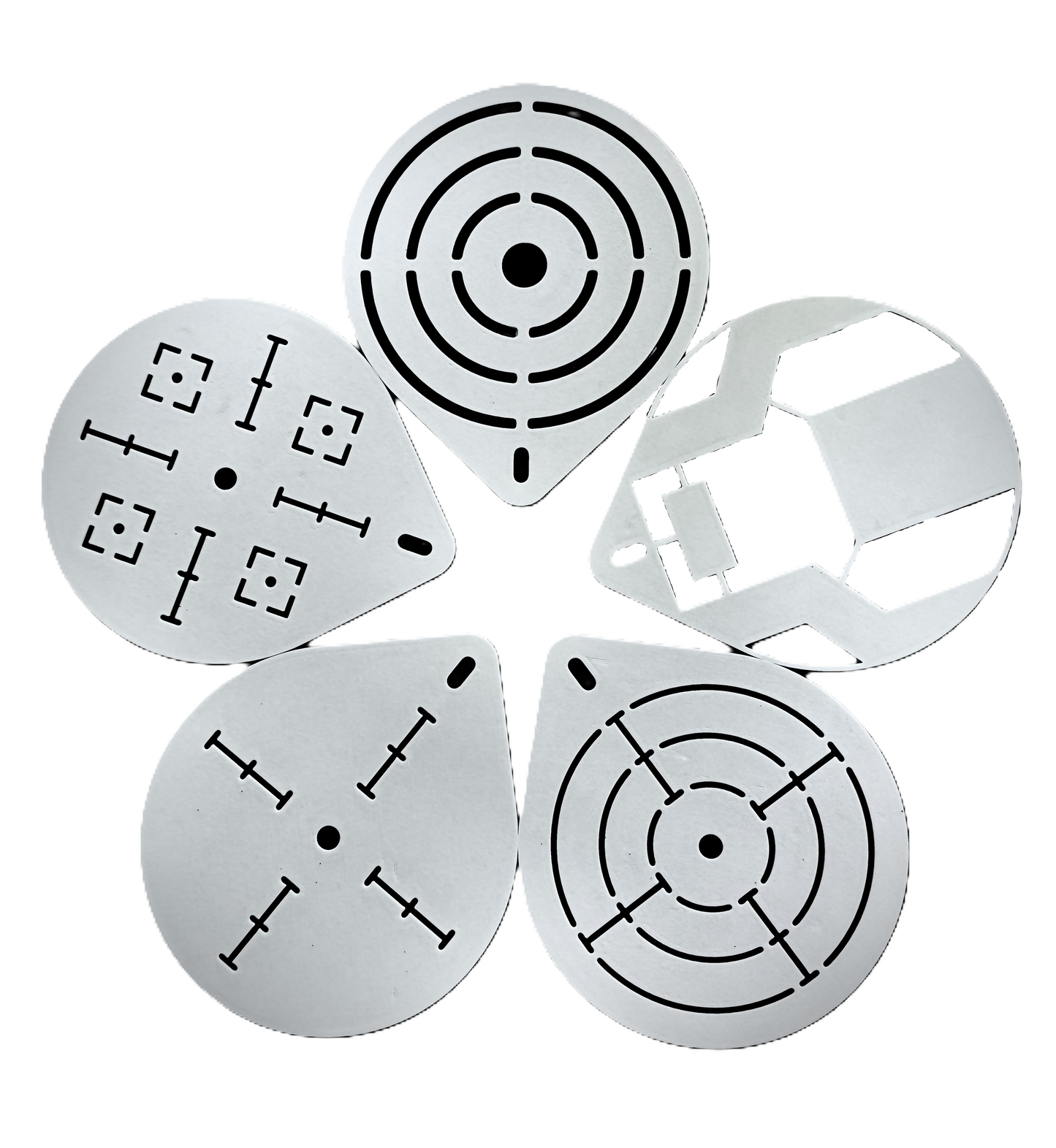 8" Gong Target Spray Templates – Precision Marking for Better Shooting